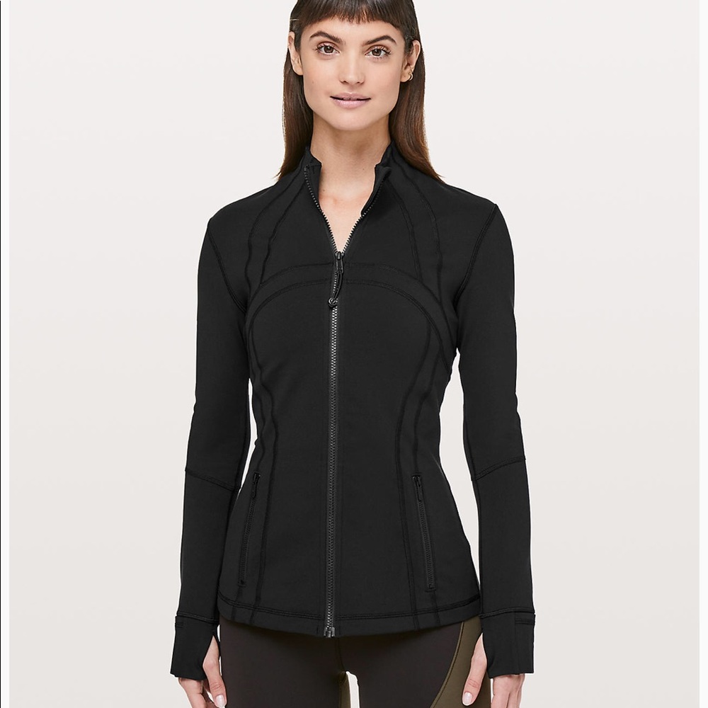 Lululemon Black Zip Front Workout Jacket